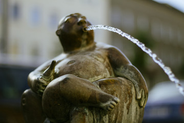 Lustiger Wasserspeiher