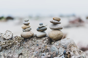 Stack of stones. Symbol of balance. 