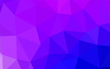 Obraz premium Light Pink, Blue vector polygonal background.