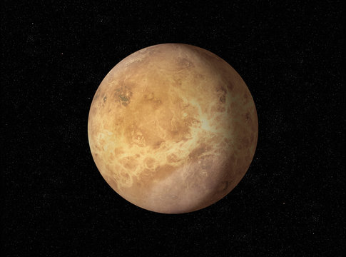 3D rendering of planet Venus
