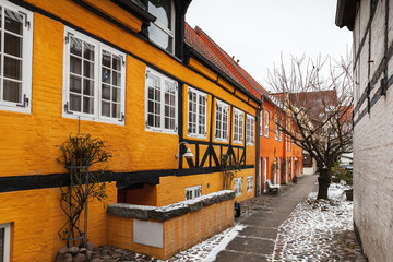 Fototapeta premium Traditional colorful living houses. Germany