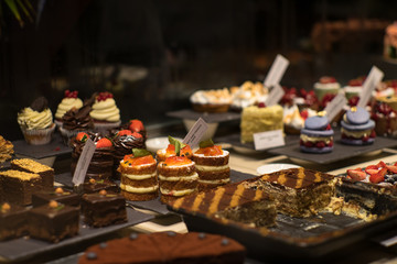 Selection of desserts
