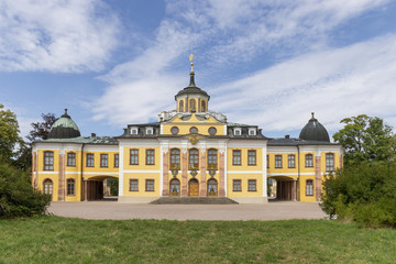 Naklejka premium Baroque Belvedere castle built for house-parties in Weimar, Thuringia