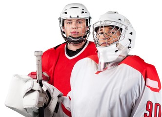 Two Ice Hockey Players