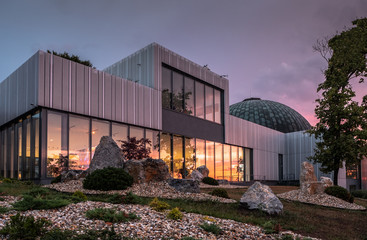 Modern architecture of Brno planetarium