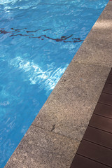 Summer outdoor swimming pool