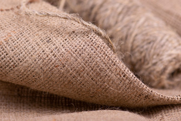 textile, thread, reel, canvas, burlap, brown