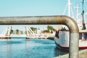 Naklejka premium Hafen Greifswald-Wiek