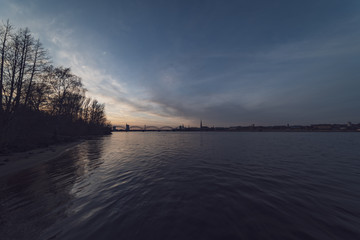 Riga city panorama in autumn
