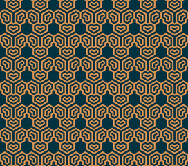Vector seamless pattern. Modern stylish abstract texture. Repeating geometric tiles from striped elements