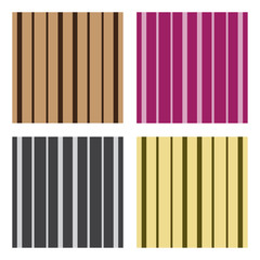 Set of Vertical stripes seamless print vector