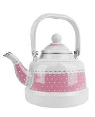 Pink metal kettle