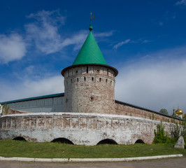 Old Tower of Monastery in Russia