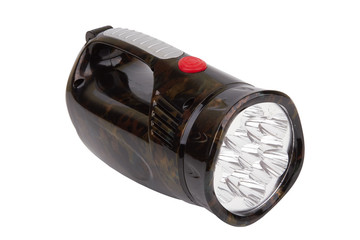 flashlight on a white
