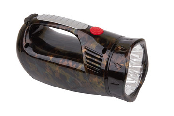 flashlight on a white