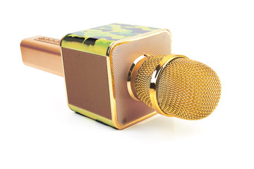 Microphone isolated on white