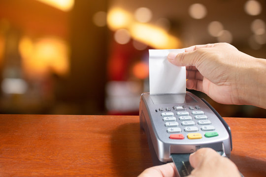 swipe credit card shopping department store