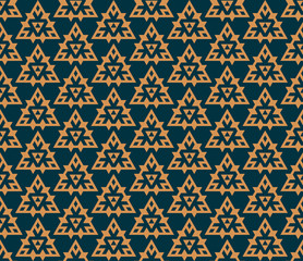 Vector seamless pattern. Modern stylish abstract texture. Repeating geometric tiles from striped elements