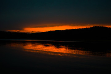 Fototapeta na wymiar Sunset over a Clemson Sky