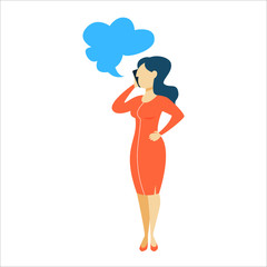 Woman talking on the mobile phone