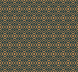Vector seamless pattern. Modern stylish abstract texture. Repeating geometric tiles from striped elements