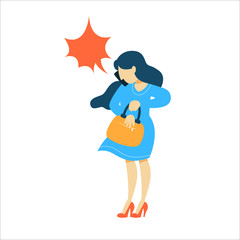 Woman talking on the mobile phone