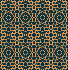 Vector seamless pattern. Modern stylish abstract texture. Repeating geometric tiles from striped elements