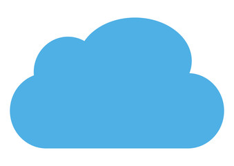 Obraz premium gz135 GrafikZeichnung - german: Wolke - silhouette - english: cloud shape - isolated on white background - DIN A1 A2 A3 A4 - poster xxl g6375