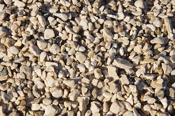 Stone pebbles texture background for interior exterior decoration and industrial construction concept design