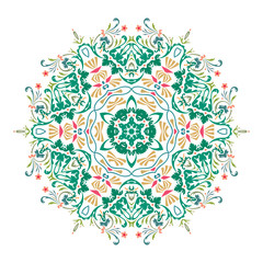 Mandala, Vector Mandala, floral mandala, flower mandala, oriental mandala, coloring mandala. Oriental pattern, vector illustration. Islam, Arabic, Indian, turkish, pakistan, chinese, ottoman motifs