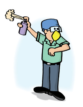 Trabajador aseo limpieza