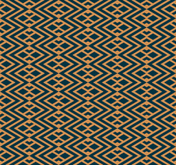 Vector seamless pattern. Modern stylish abstract texture. Repeating geometric tiles from striped elements