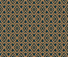 Vector seamless pattern. Modern stylish abstract texture. Repeating geometric tiles from striped elements