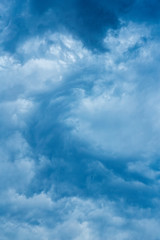 Nice blue stormy clouds