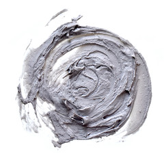 Smear Clay Mask for face isolated on a white background