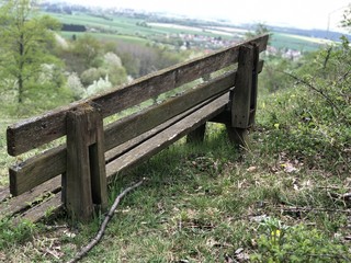 Bench Nature Landscape Old