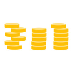 Gold coins icons