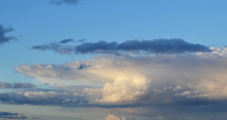 Naklejka na ściany i meble Clouds in the sky - Cumulus clouds - Dramatic