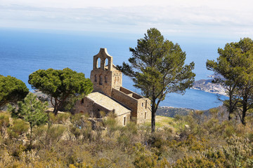 Fototapeta premium Santa Helena Church, Santa Creu de rodes, Spain
