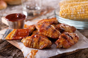 Barbecue Grilled Chicken Wings