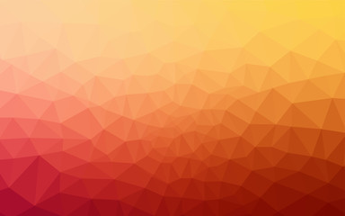 Light Red, Yellow vector low poly cover.