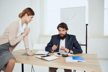 business colleagues in the office work