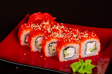 Japanese roll with crab