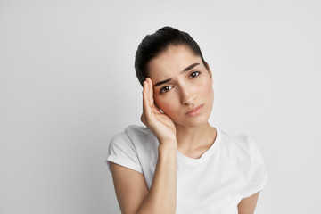 Fototapeta premium woman with a headache