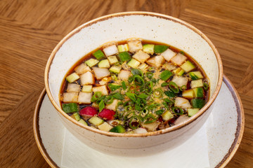 Russian Okroshka soup