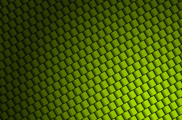 green 3d squares and cubes  with spot light effect in the corner