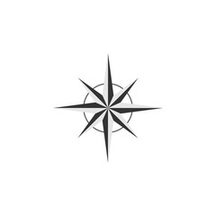 Compass vector design element, logo, travel agency concept