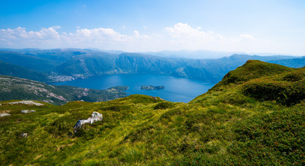 View over one of the fjords in norway