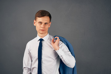 doctor on gray background