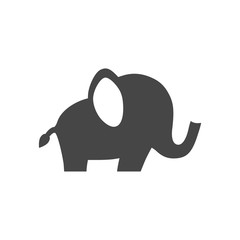 Cute little one, baby elephant icon